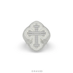 BAGUETTE CROSS FAITH POWER RING