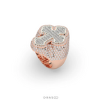 BAGUETTE CROSS FAITH POWER RING