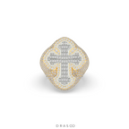 BAGUETTE CROSS FAITH POWER RING
