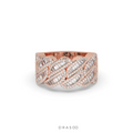 BRAIDED BAGUETTE DIAMOND BAND