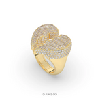 BROKEN HEART DIAMOND STATEMENT RING