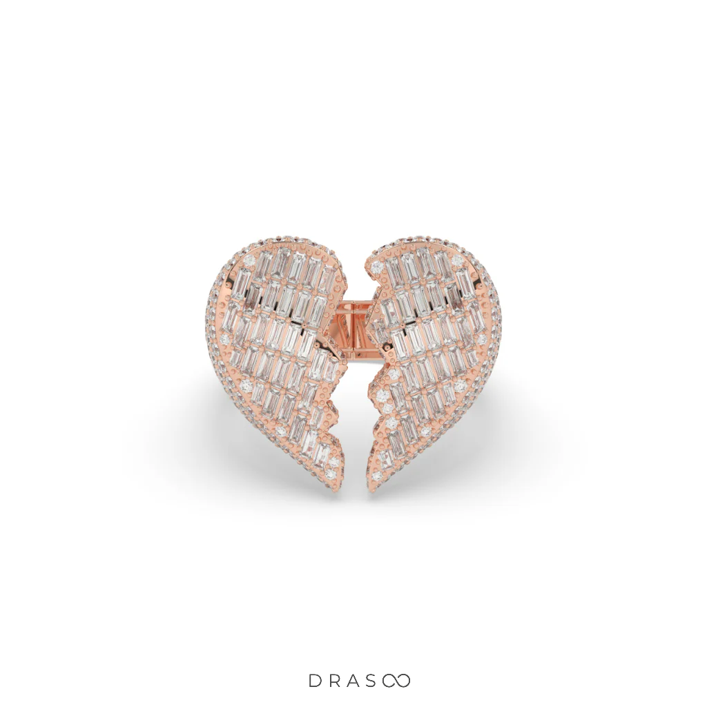 BROKEN HEART DIAMOND STATEMENT RING