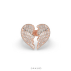 BROKEN HEART DIAMOND STATEMENT RING