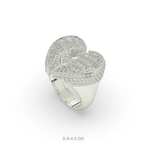 BROKEN HEART DIAMOND STATEMENT RING