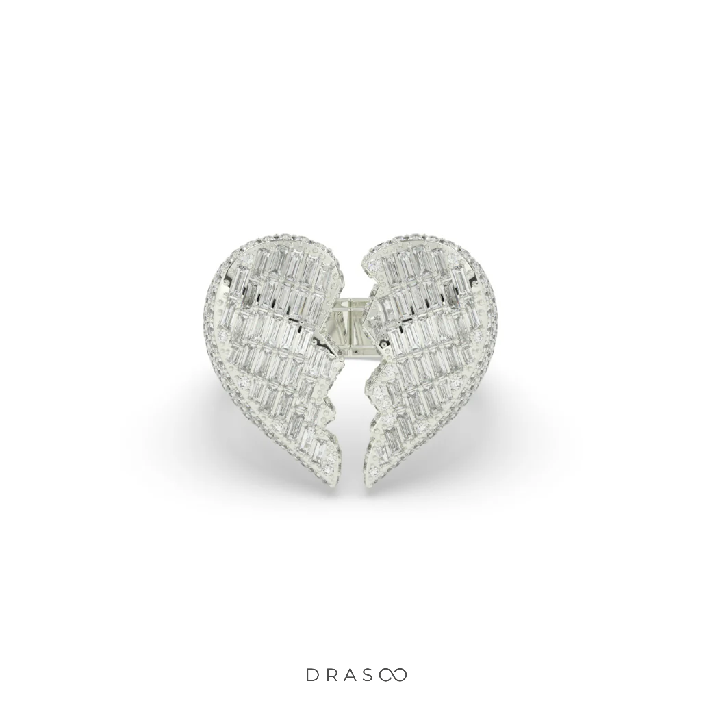 BROKEN HEART DIAMOND STATEMENT RING
