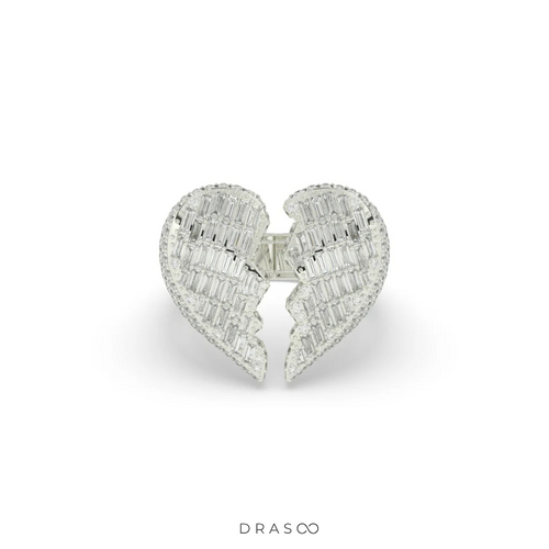 BROKEN HEART DIAMOND STATEMENT RING