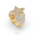 GOLDEN STAR CELEBRITY POWER RING