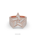 GOLDEN STAR CELEBRITY POWER RING