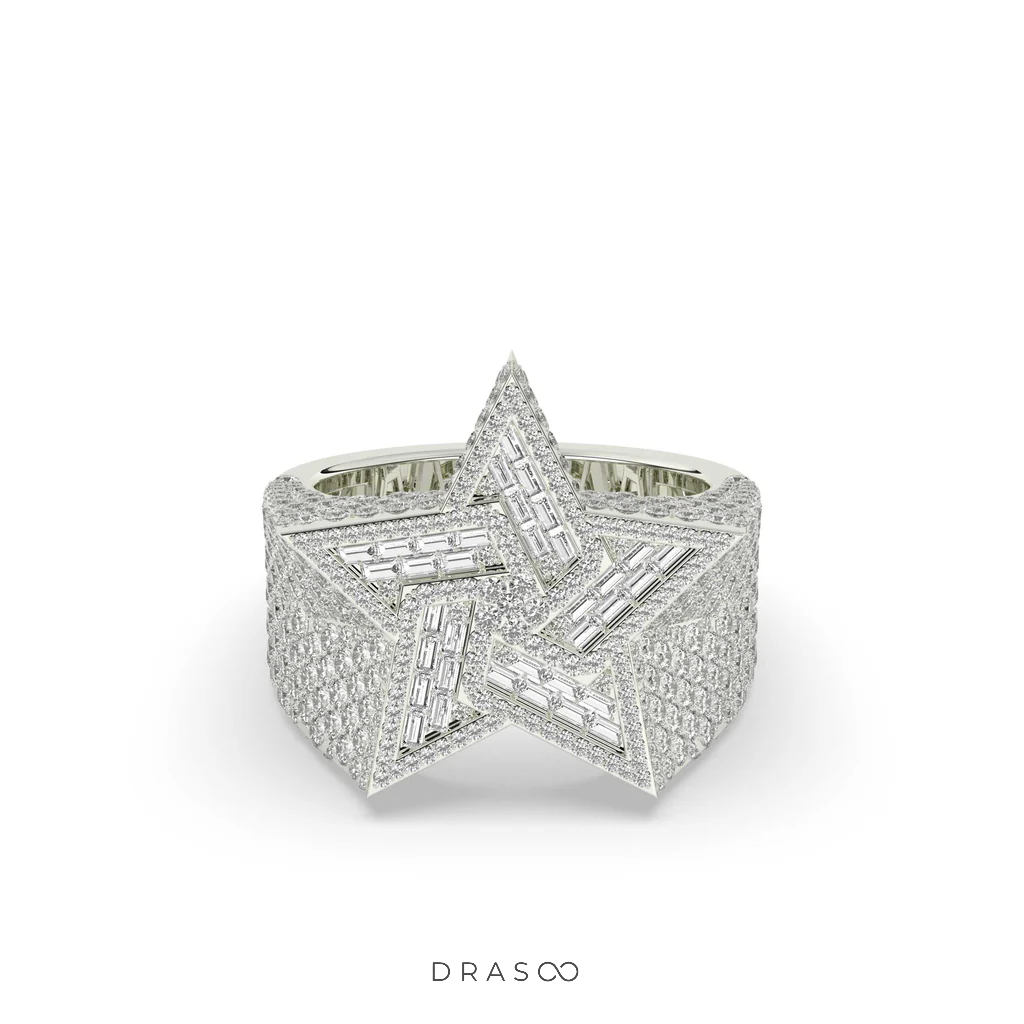 GOLDEN STAR CELEBRITY POWER RING