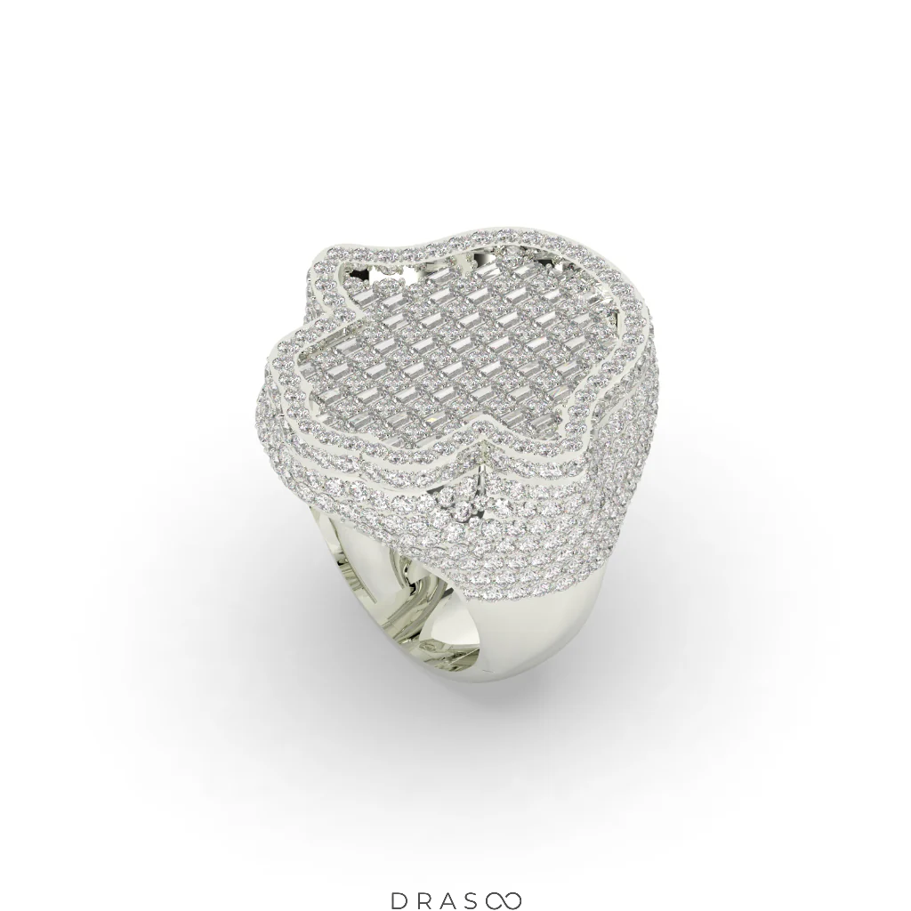 HAMSA PROTECTION DIAMOND POWER RING