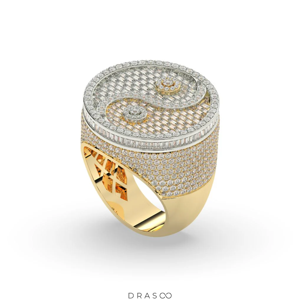 HARMONY SPARKLE SYMBOL GOLD RING