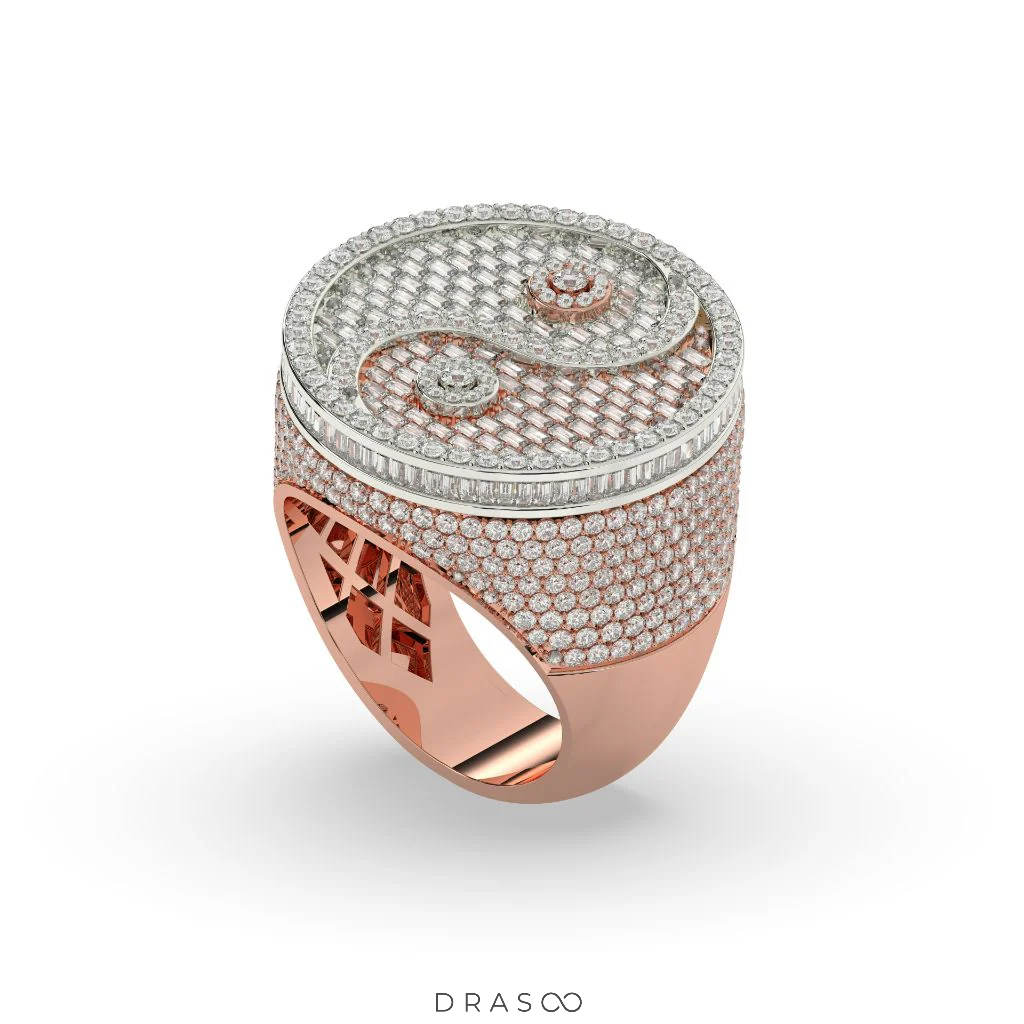 HARMONY SPARKLE SYMBOL GOLD RING