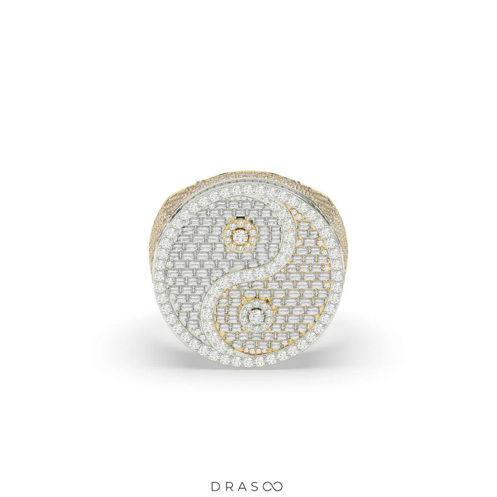 HARMONY SPARKLE SYMBOL GOLD RING
