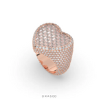 HEART SHAPE BAGUETTE DIAMOND RING