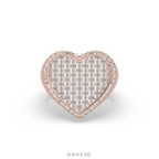 HEART SHAPE BAGUETTE DIAMOND RING