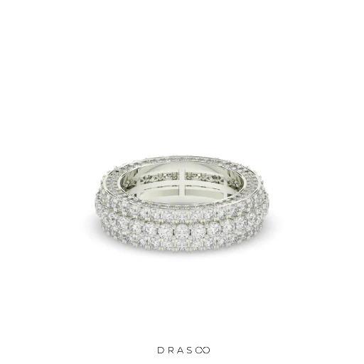 LUXURY TRIPLE ROW DIAMOND BAND