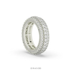 LUXURY TRIPLE ROW DIAMOND BAND