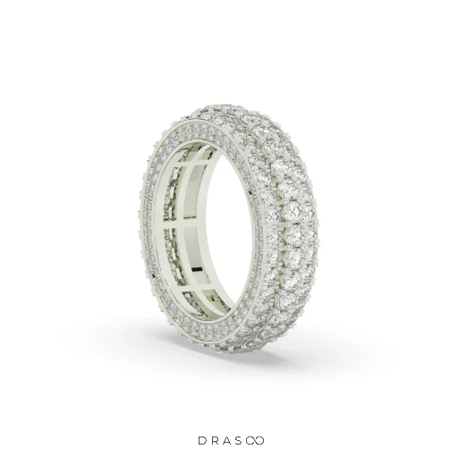LUXURY TRIPLE ROW DIAMOND BAND