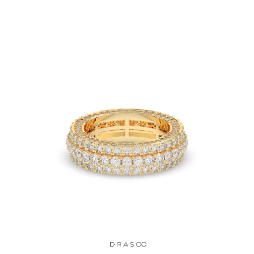 LUXURY TRIPLE ROW DIAMOND BAND