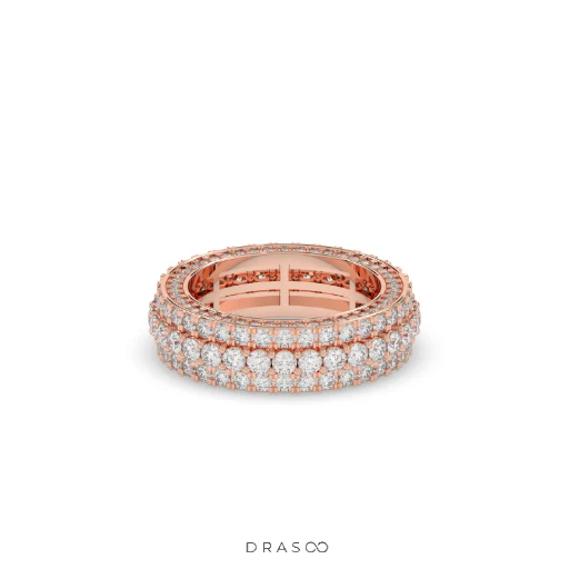 LUXURY TRIPLE ROW DIAMOND BAND