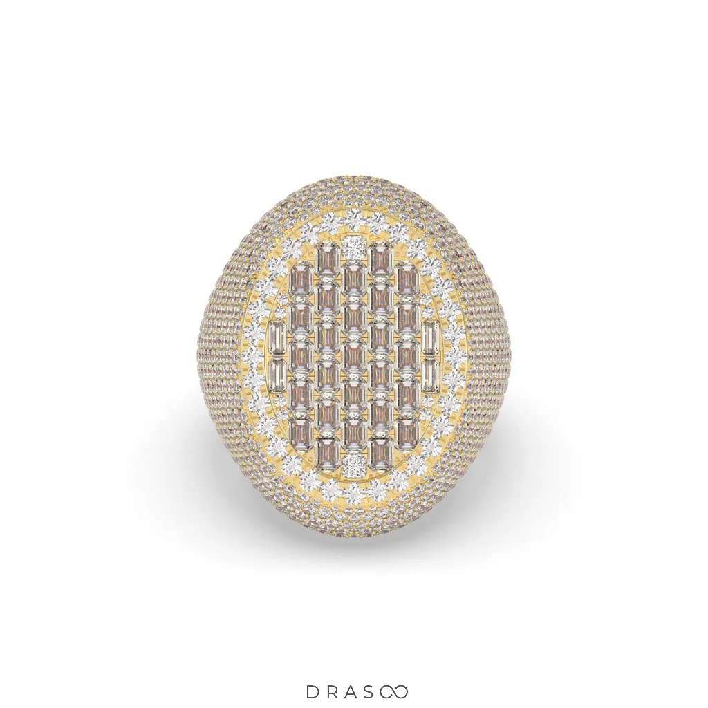 OVAL EMPEROR BAGUETTE DIAMOND RING