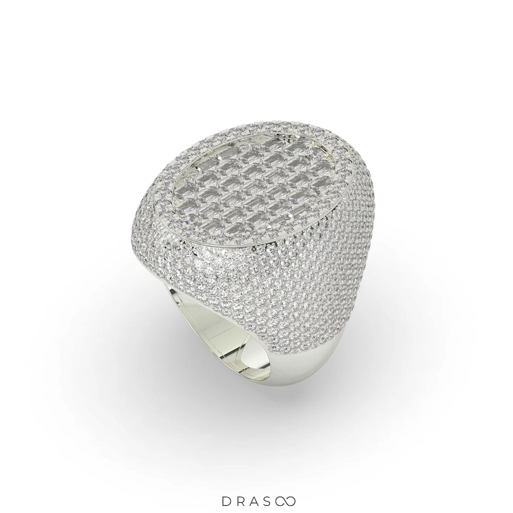 OVAL EMPEROR BAGUETTE DIAMOND RING