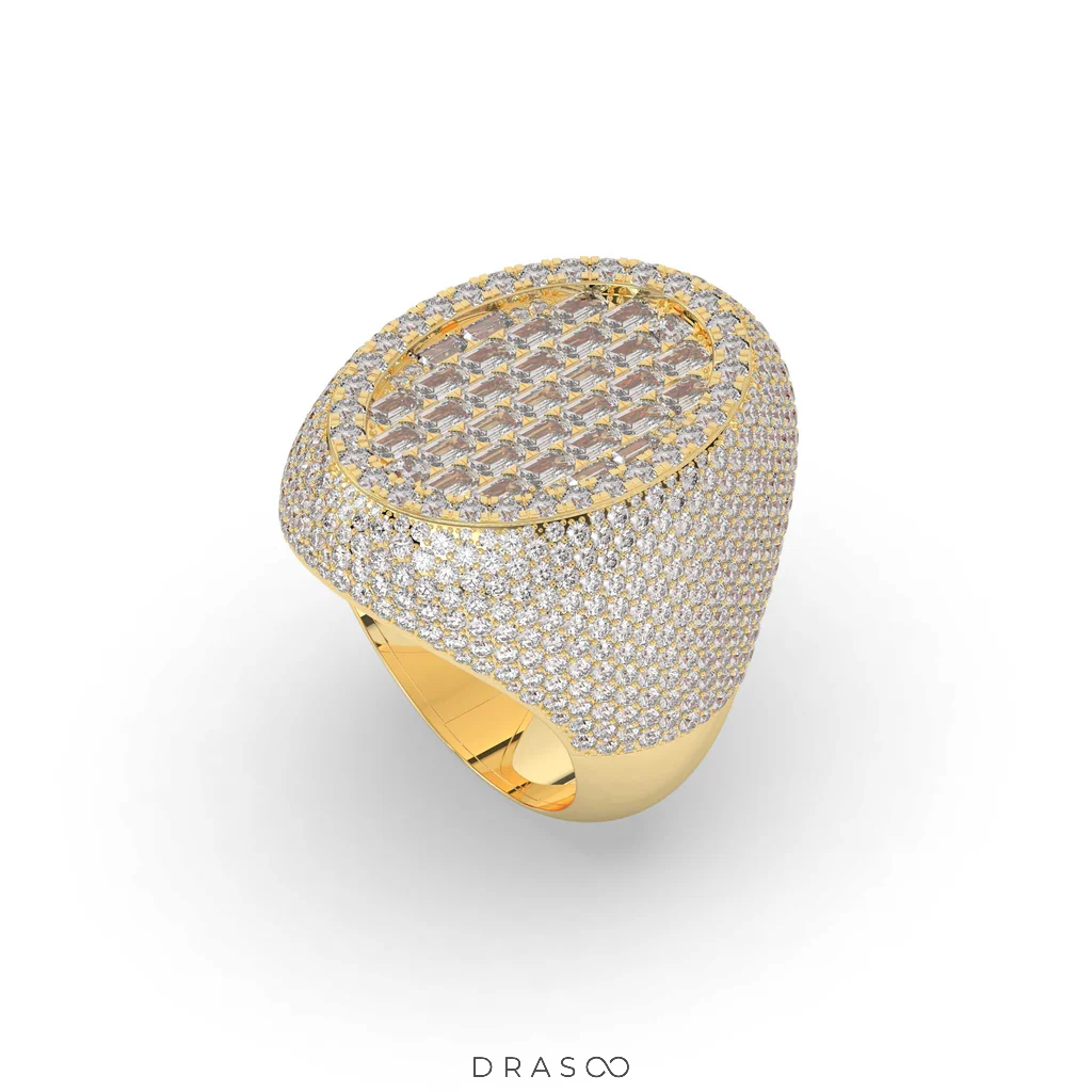 OVAL EMPEROR BAGUETTE DIAMOND RING