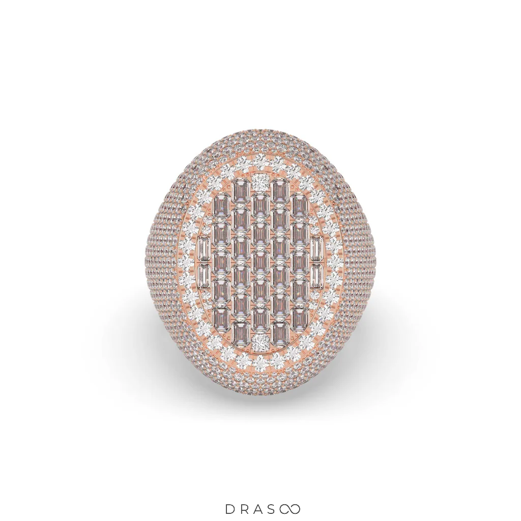 OVAL EMPEROR BAGUETTE DIAMOND RING