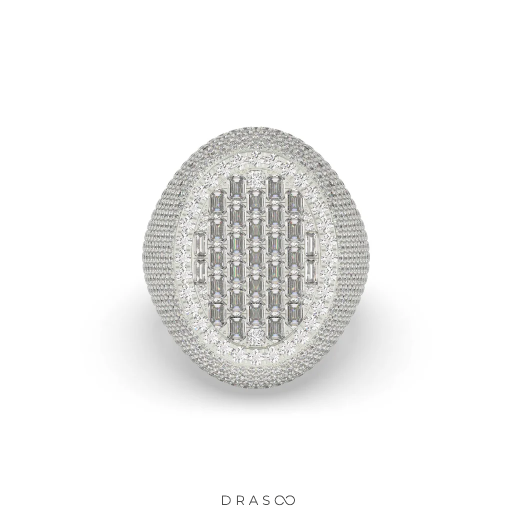 OVAL EMPEROR BAGUETTE DIAMOND RING