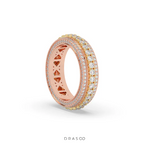 RADIANT HALO DIAMOND BAND RING