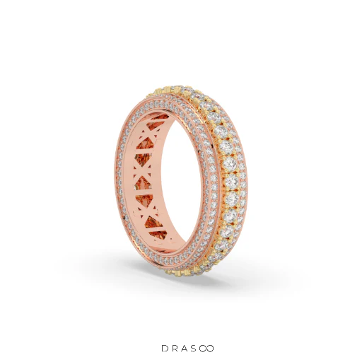 RADIANT HALO DIAMOND BAND RING