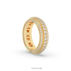 RADIANT HALO DIAMOND BAND RING