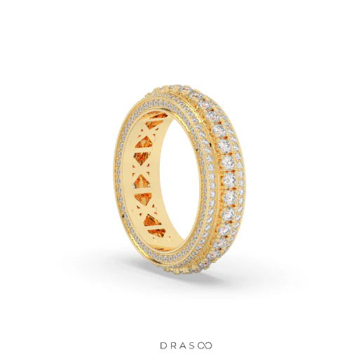 RADIANT HALO DIAMOND BAND RING