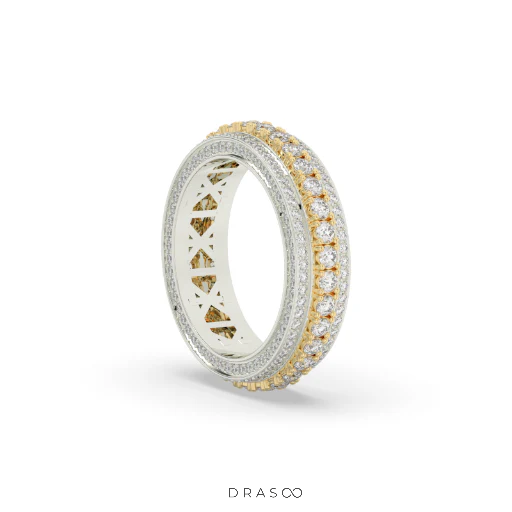 RADIANT HALO DIAMOND BAND RING