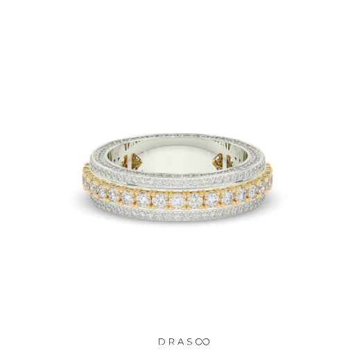 RADIANT HALO DIAMOND BAND RING