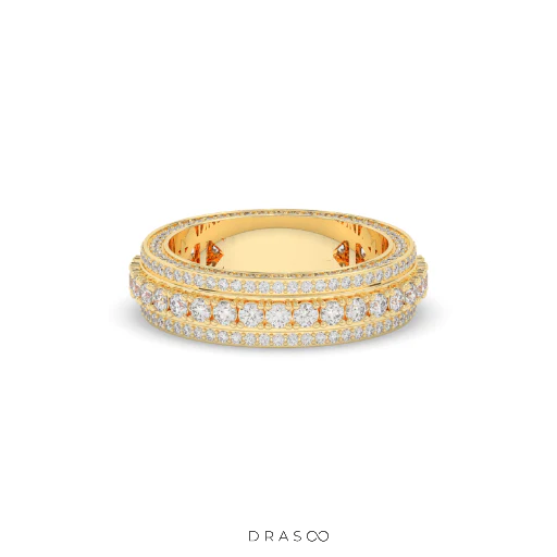 RADIANT HALO DIAMOND BAND RING