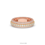 RADIANT HALO DIAMOND BAND RING