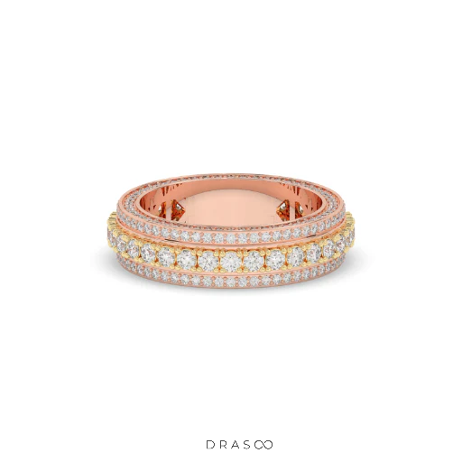 RADIANT HALO DIAMOND BAND RING