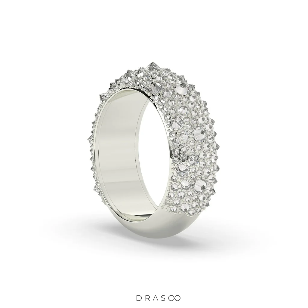 ROUND DIAMOND DOME RING