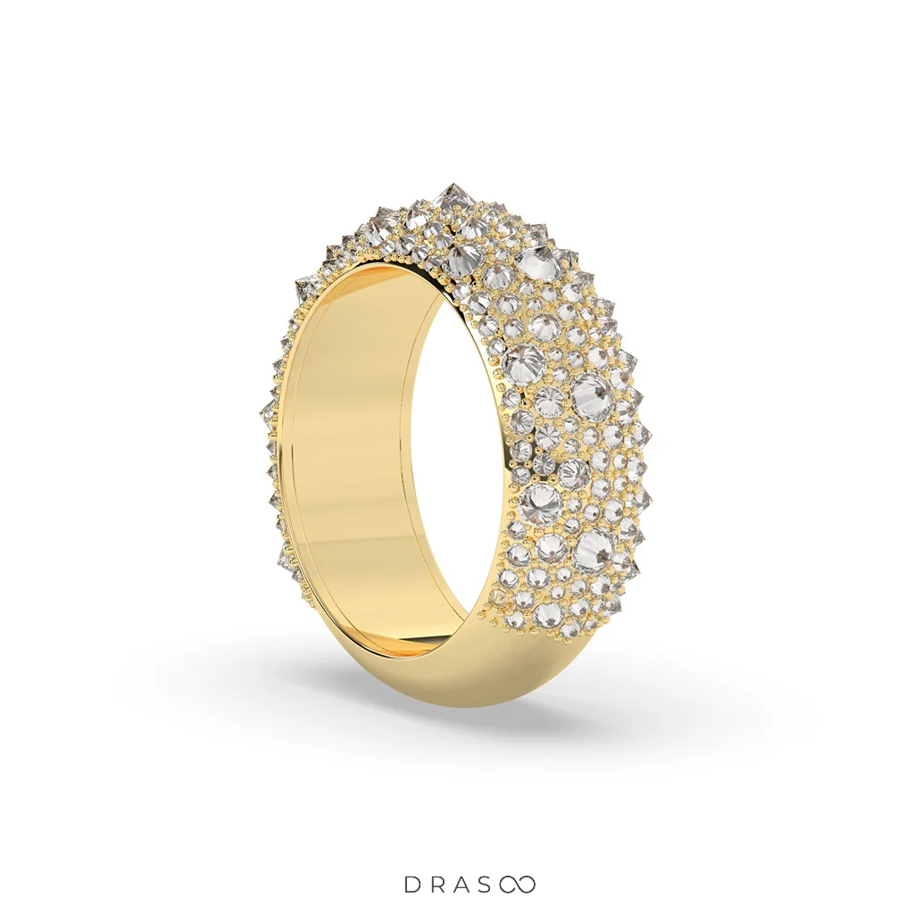 ROUND DIAMOND DOME RING