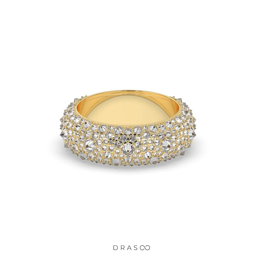 ROUND DIAMOND DOME RING