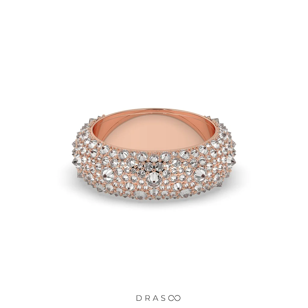 ROUND DIAMOND DOME RING
