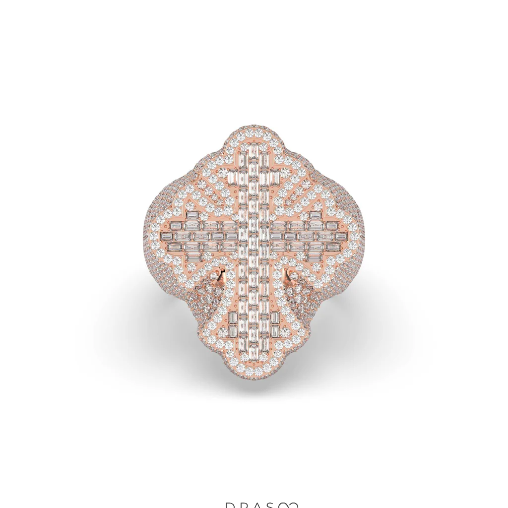 CHROME HEART DIAMOND RING