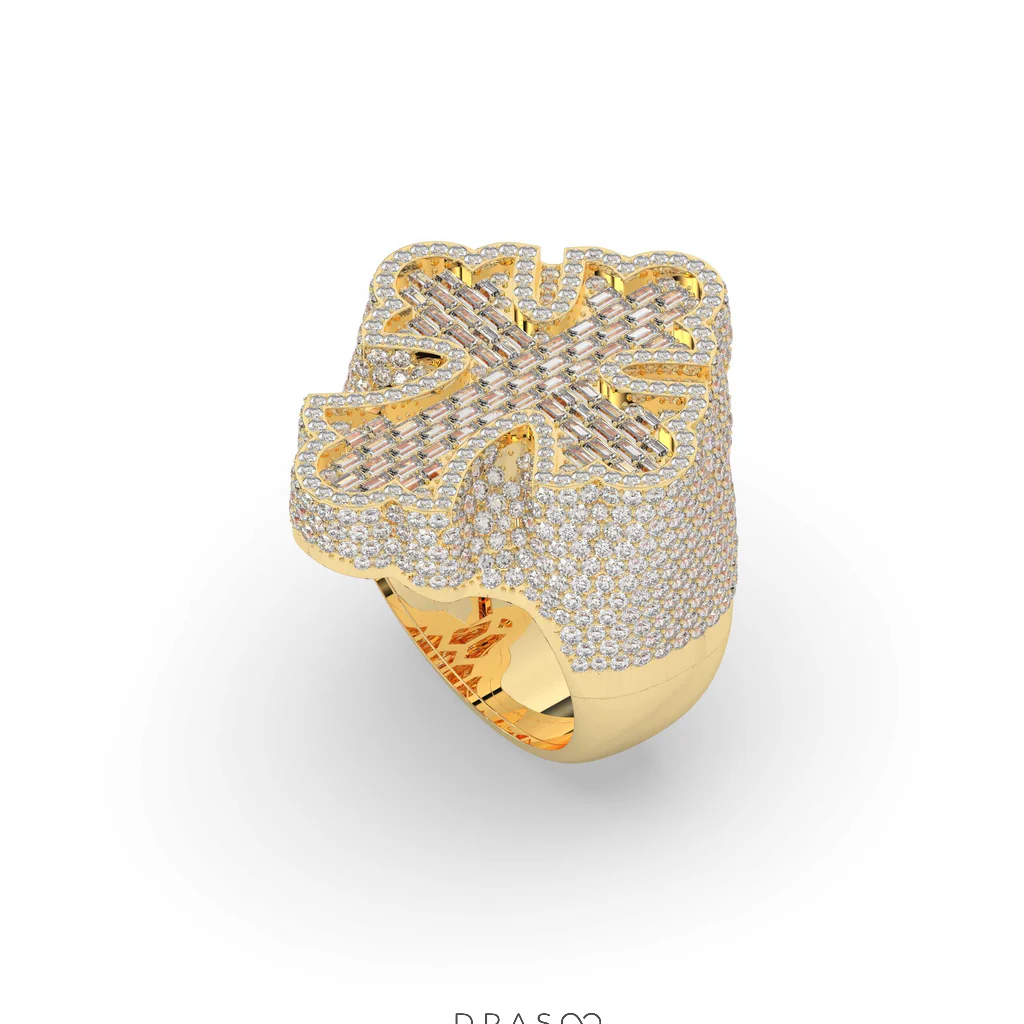 CHROME HEART DIAMOND RING