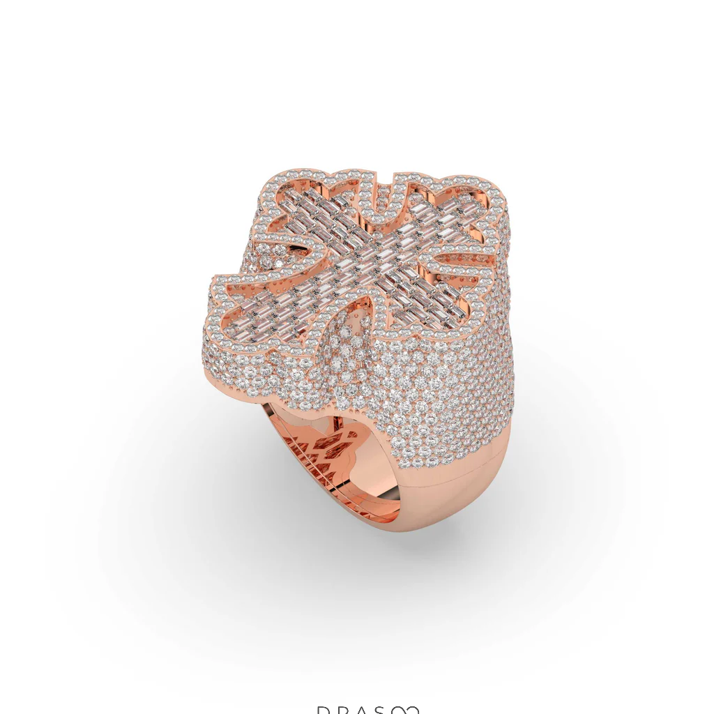 CHROME HEART DIAMOND RING