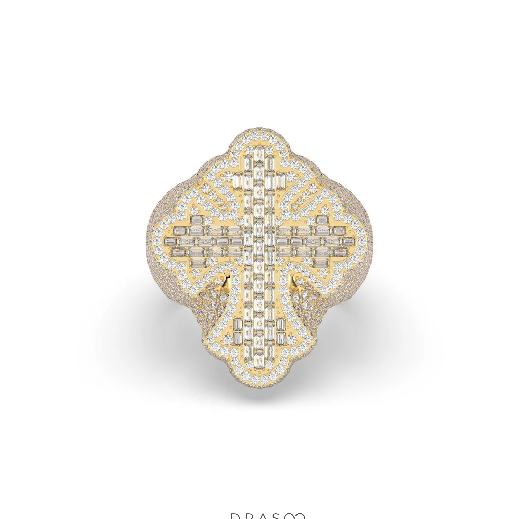 CHROME HEART DIAMOND RING