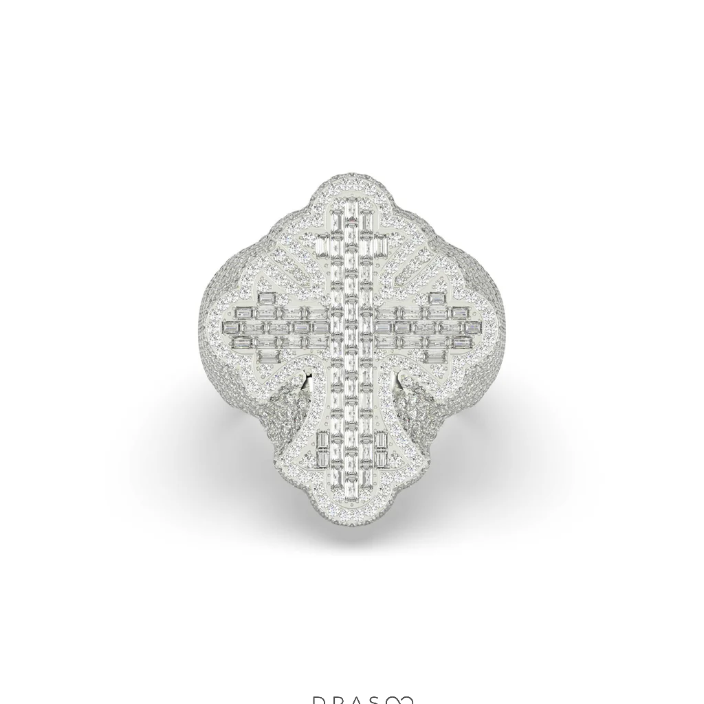 CHROME HEART DIAMOND RING