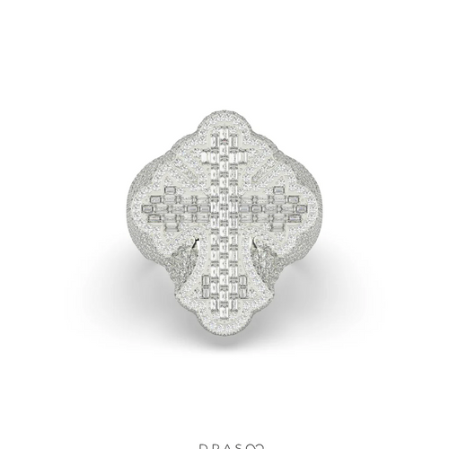 CHROME HEART DIAMOND RING