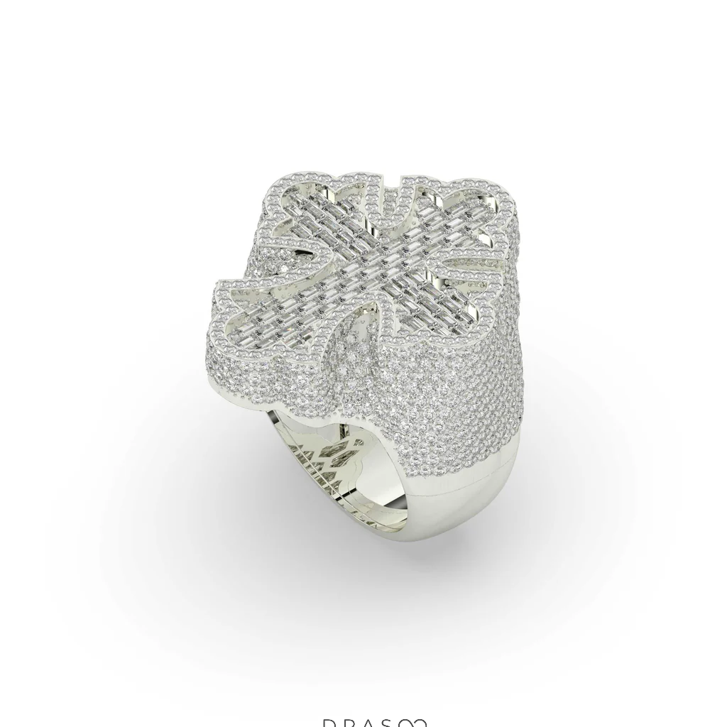 CHROME HEART DIAMOND RING