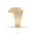 SHINING STAR PAVÉ STATEMENT RING